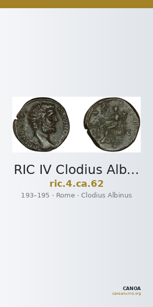 RIC IV Clodius Albinus 62 — CANOA