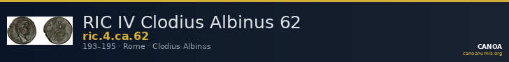 RIC IV Clodius Albinus 62 — CANOA