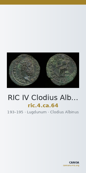 RIC IV Clodius Albinus 64 — CANOA