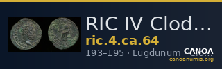 RIC IV Clodius Albinus 64 — CANOA