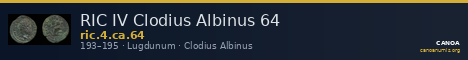 RIC IV Clodius Albinus 64 — CANOA