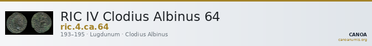 RIC IV Clodius Albinus 64 — CANOA