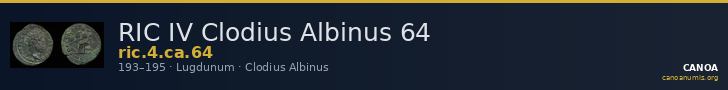 RIC IV Clodius Albinus 64 — CANOA