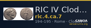 RIC IV Clodius Albinus 7 — CANOA