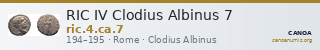 RIC IV Clodius Albinus 7 — CANOA