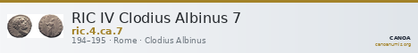 RIC IV Clodius Albinus 7 — CANOA