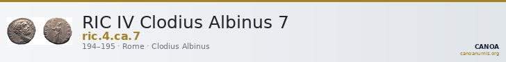 RIC IV Clodius Albinus 7 — CANOA