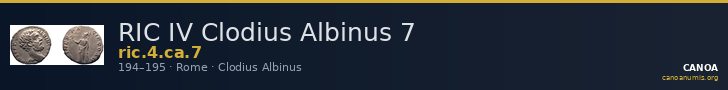 RIC IV Clodius Albinus 7 — CANOA