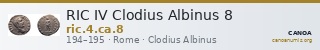 RIC IV Clodius Albinus 8 — CANOA