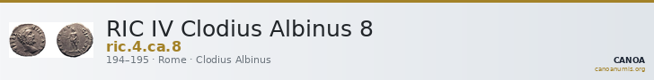 RIC IV Clodius Albinus 8 — CANOA