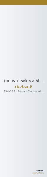 RIC IV Clodius Albinus 9 — CANOA