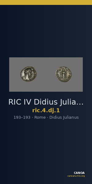 RIC IV Didius Julianus 1 — CANOA