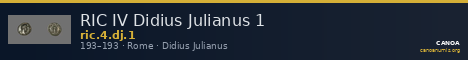 RIC IV Didius Julianus 1 — CANOA