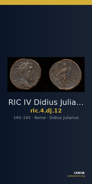 RIC IV Didius Julianus 12 — CANOA