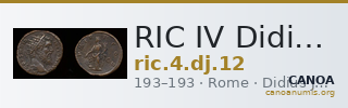 RIC IV Didius Julianus 12 — CANOA