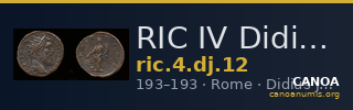 RIC IV Didius Julianus 12 — CANOA