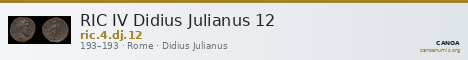 RIC IV Didius Julianus 12 — CANOA