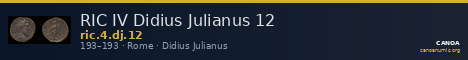 RIC IV Didius Julianus 12 — CANOA