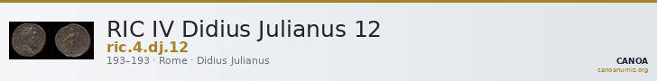 RIC IV Didius Julianus 12 — CANOA
