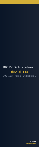 RIC IV Didius Julianus 14a — CANOA
