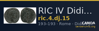 RIC IV Didius Julianus 15 — CANOA