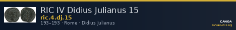RIC IV Didius Julianus 15 — CANOA