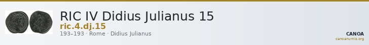 RIC IV Didius Julianus 15 — CANOA