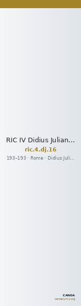 RIC IV Didius Julianus 16 — CANOA