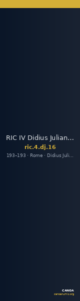 RIC IV Didius Julianus 16 — CANOA