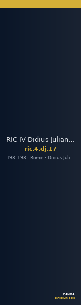 RIC IV Didius Julianus 17 — CANOA
