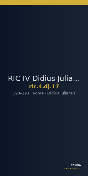 RIC IV Didius Julianus 17 — CANOA