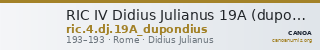 RIC IV Didius Julianus 19A (dupondius) — CANOA