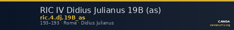 RIC IV Didius Julianus 19B (as) — CANOA