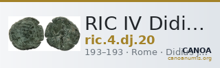 RIC IV Didius Julianus 20 — CANOA