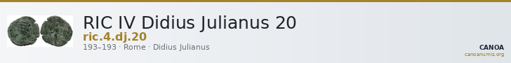 RIC IV Didius Julianus 20 — CANOA
