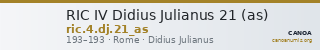 RIC IV Didius Julianus 21 (as) — CANOA