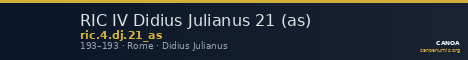 RIC IV Didius Julianus 21 (as) — CANOA
