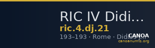 RIC IV Didius Julianus 21 — CANOA