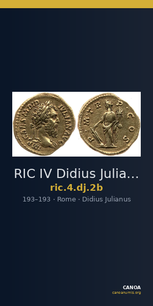 RIC IV Didius Julianus 2b — CANOA