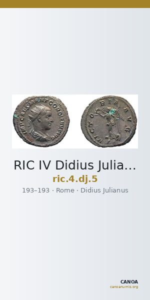 RIC IV Didius Julianus 5 — CANOA