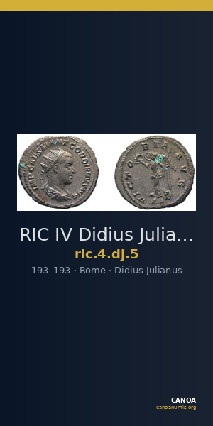 RIC IV Didius Julianus 5 — CANOA