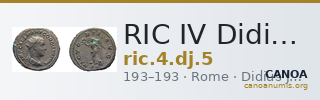 RIC IV Didius Julianus 5 — CANOA