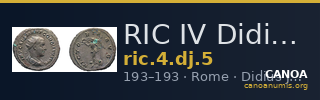 RIC IV Didius Julianus 5 — CANOA