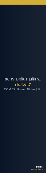 RIC IV Didius Julianus 7 — CANOA