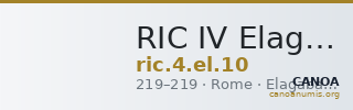 RIC IV Elagabalus 10 — CANOA