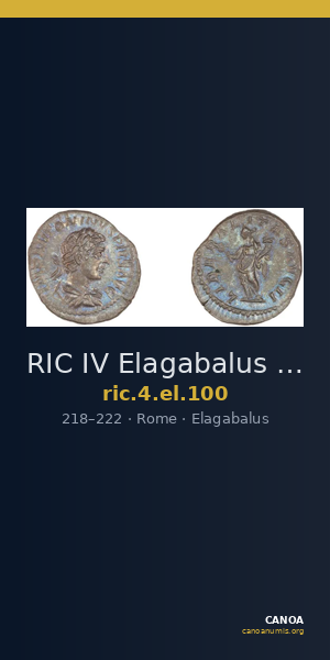 RIC IV Elagabalus 100 — CANOA