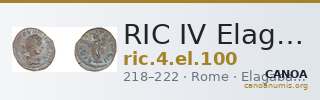 RIC IV Elagabalus 100 — CANOA