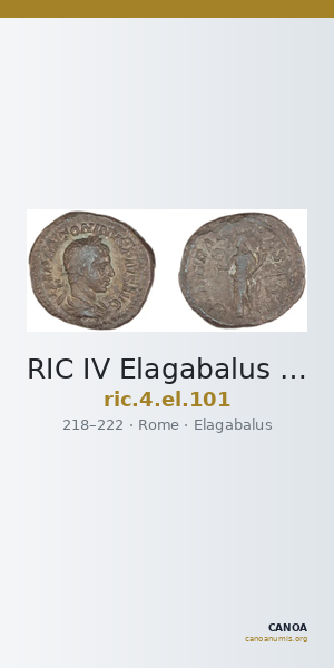 RIC IV Elagabalus 101 — CANOA