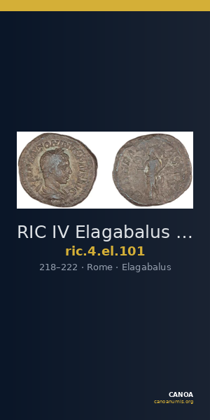 RIC IV Elagabalus 101 — CANOA