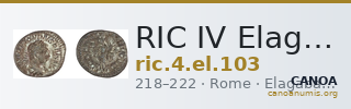 RIC IV Elagabalus 103 — CANOA